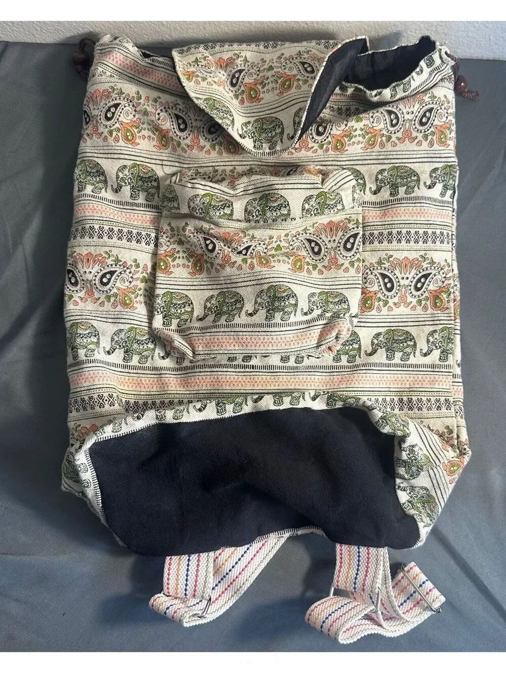 Elephant Backpack Boho Festival Patterned Bag
